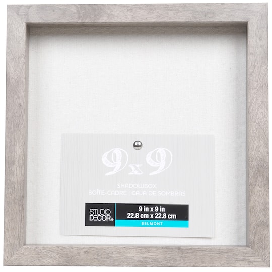 Gray Belmont Shadow Box By Studio Decor